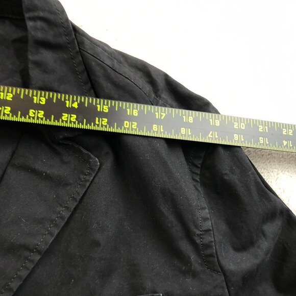 Sonoma Women's Unstructured Blazer Jacket Large Surgeon's Cuffs Workwear Black - Picture 6 of 12